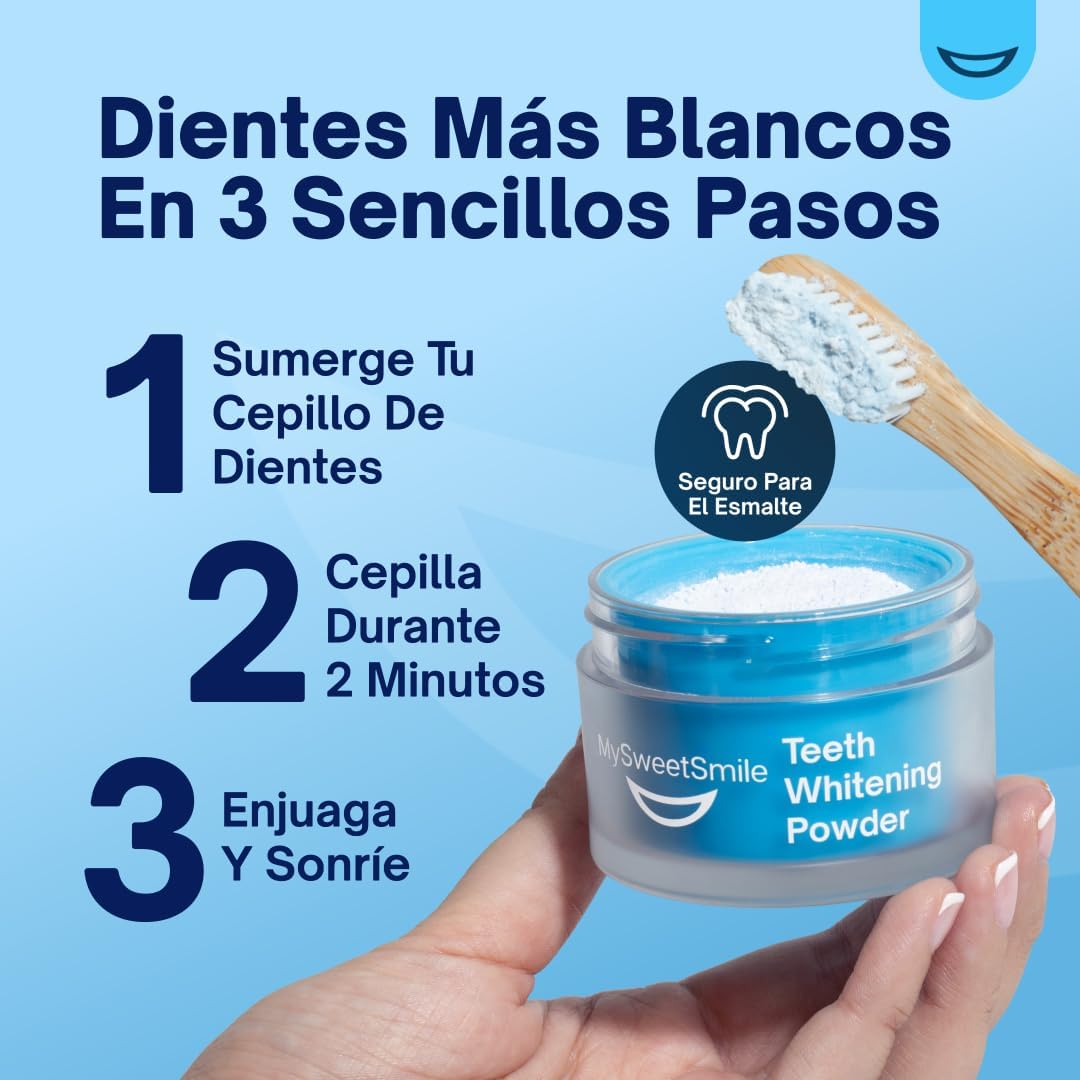 MySweetSmile™ – Polvo Blanqueador Dental Avanzado