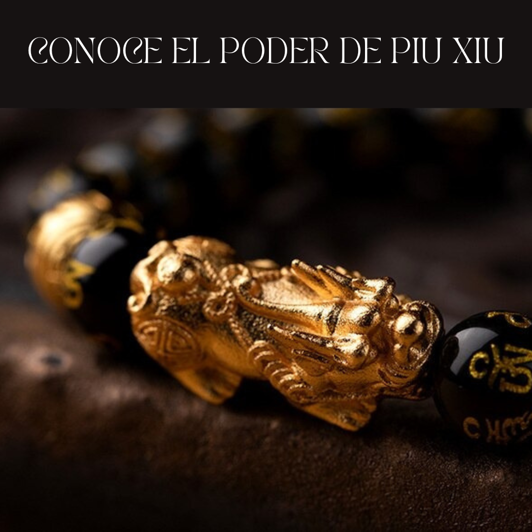 PULSERA FENG SHUI™ ORO LAMINADO DE LA RIQUEZA Y LA BUENA SUERTE