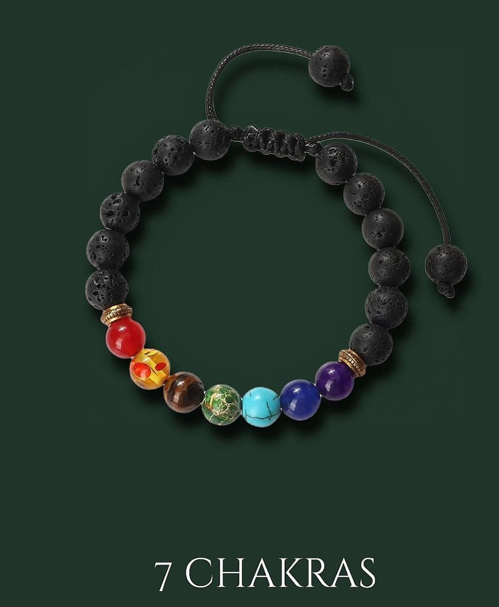 Pulsera 7 Chakras 🧘🏽♀️Equilibra energía🧘🏽♀️+ ACEITE DE ACTIVACION GRATIS