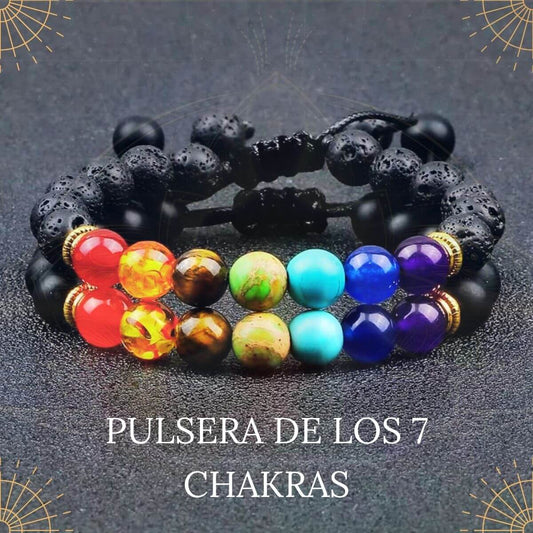 Pulsera 7 Chakras 🧘🏽‍♀️Equilibra energía🧘🏽‍♀️+ ACEITE DE ACTIVACION GRATIS