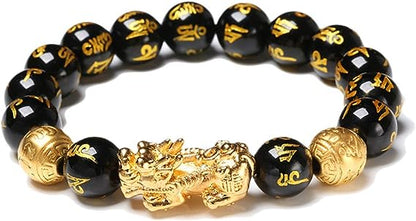 PULSERA FENG SHUI™  ORO LAMINADO DE LA RIQUEZA Y LA BUENA SUERTE