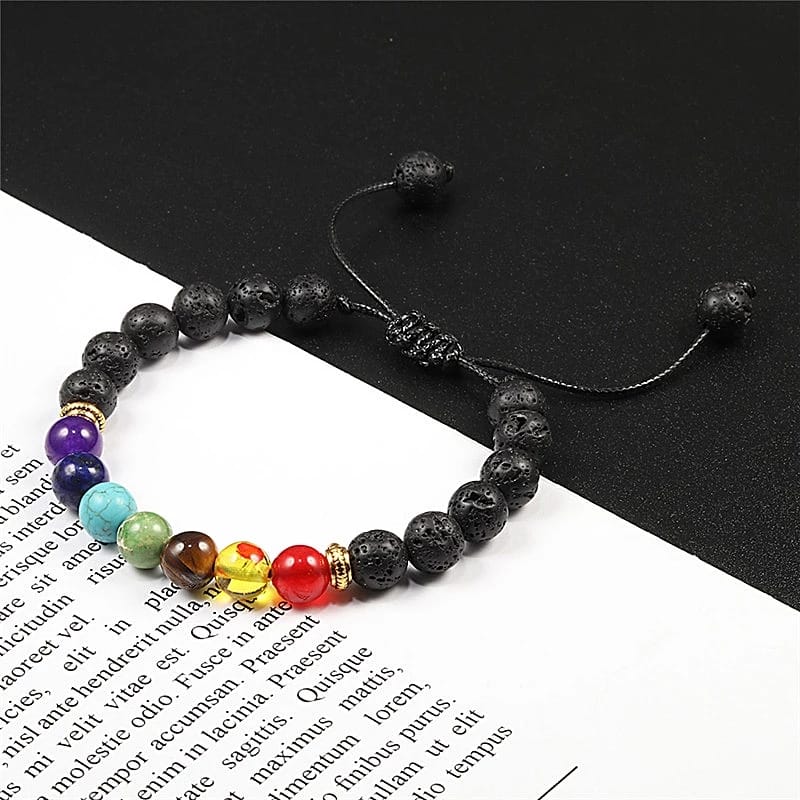 Pulsera 7 Chakras 🧘🏽‍♀️Equilibra energía🧘🏽‍♀️+ ACEITE DE ACTIVACION GRATIS