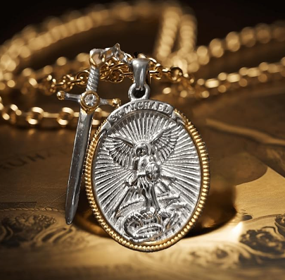 🙏Amuleto San Miguel Arcángel 100% PLATA 🙏