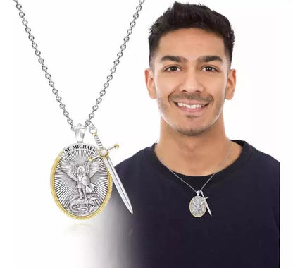 🙏Amuleto San Miguel Arcángel 100% PLATA 🙏