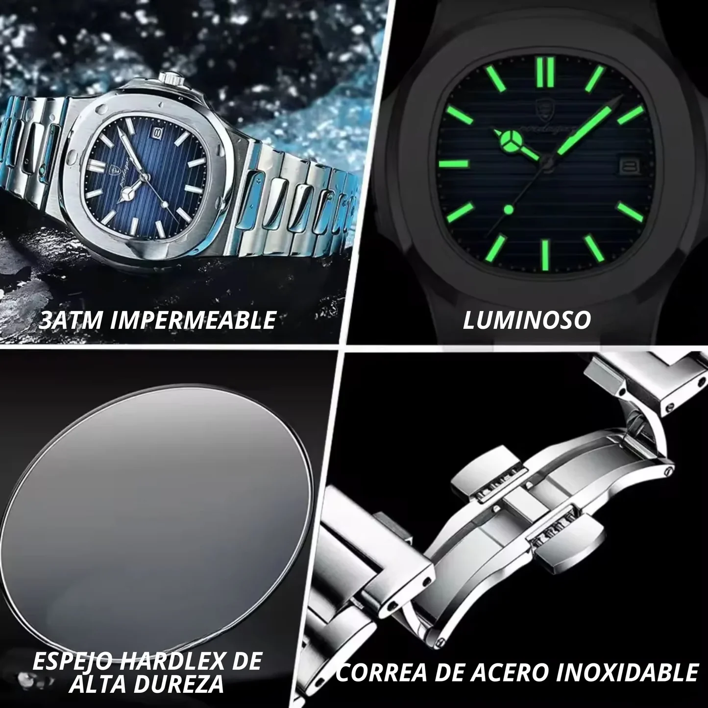 Reloj Exclusivo - Poedagar Nautilus - 41mm T