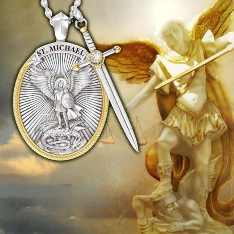 🙏Amuleto San Miguel Arcángel 100% PLATA 🙏