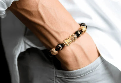 PULSERA FENG SHUI™  ORO LAMINADO DE LA RIQUEZA Y LA BUENA SUERTE