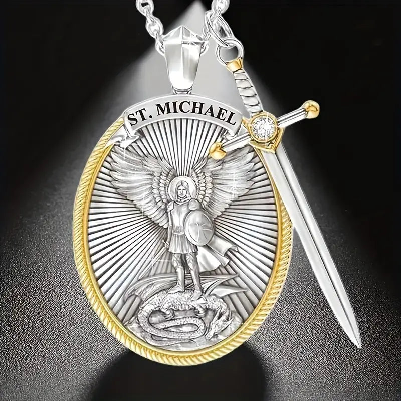 🙏Amuleto San Miguel Arcángel 100% PLATA 🙏