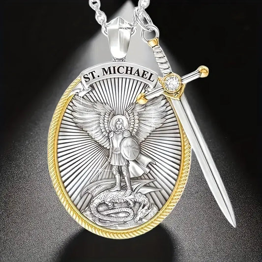 🙏Amuleto San Miguel Arcángel 100% PLATA 🙏