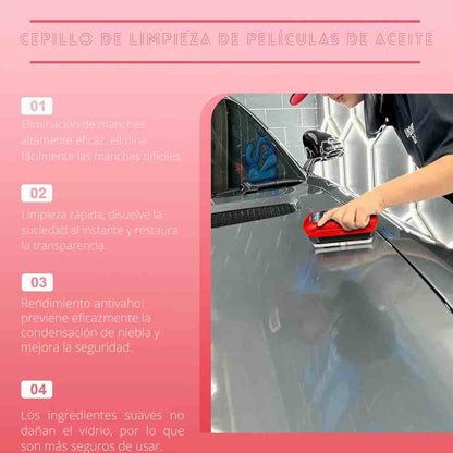 OIL FILM® CEPILLO HIDROFOBICO PARABRISAS, VIDRIOS Y ESPEJOS EMPAÑADOS